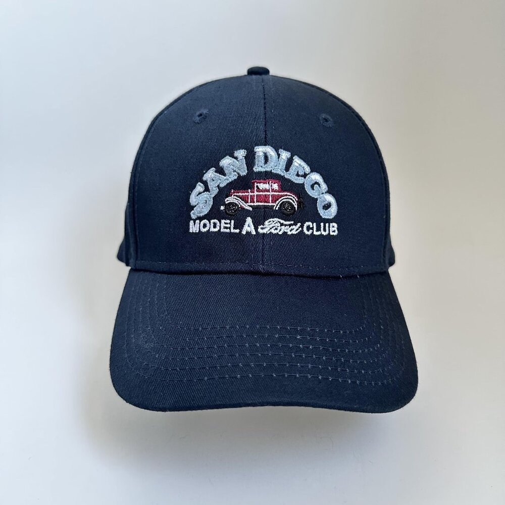 San Diego Model A Ford Club Baseball Cap Adjustable Strap Back Hat 100% Cotton